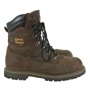 Chippewa 55069 Steel Toe Waterproof Work Boots Men’s Size 10 XW Brown